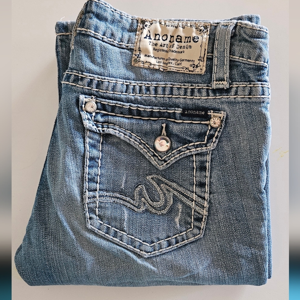 🌺Anoname Joelle Boot Distressed Denim Jeans